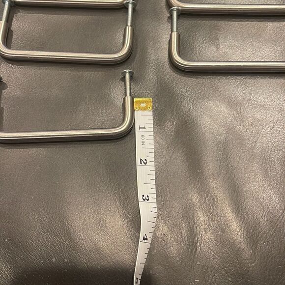 Cabinet drawer pulls  18 included in sale excellent shape, brushed nickel. - Picture 2 of 3